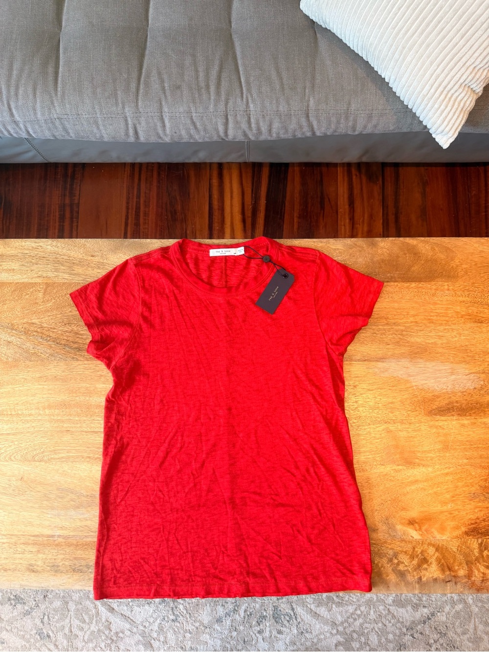 NWT rag & bone Classic Crewneck Women’s T-Shirt - Red